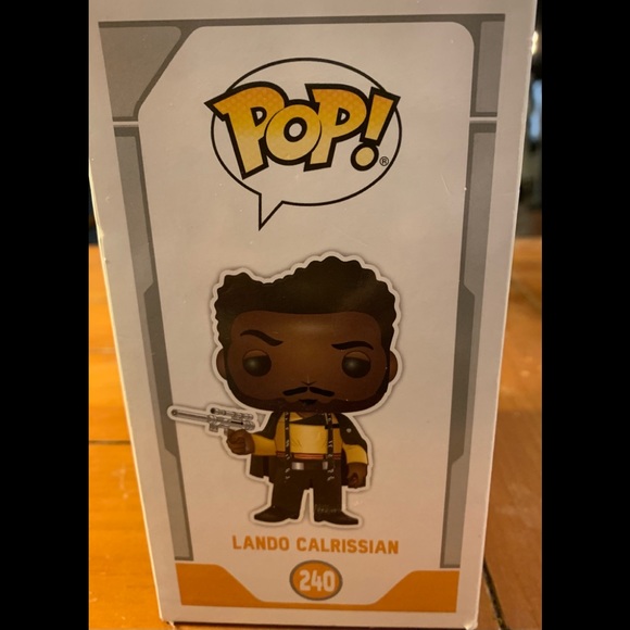 NEW Star Wars Funko Pop 240 Lando Calrissian Vinyl Bobble-Head Ages 3+ - Picture 4 of 5